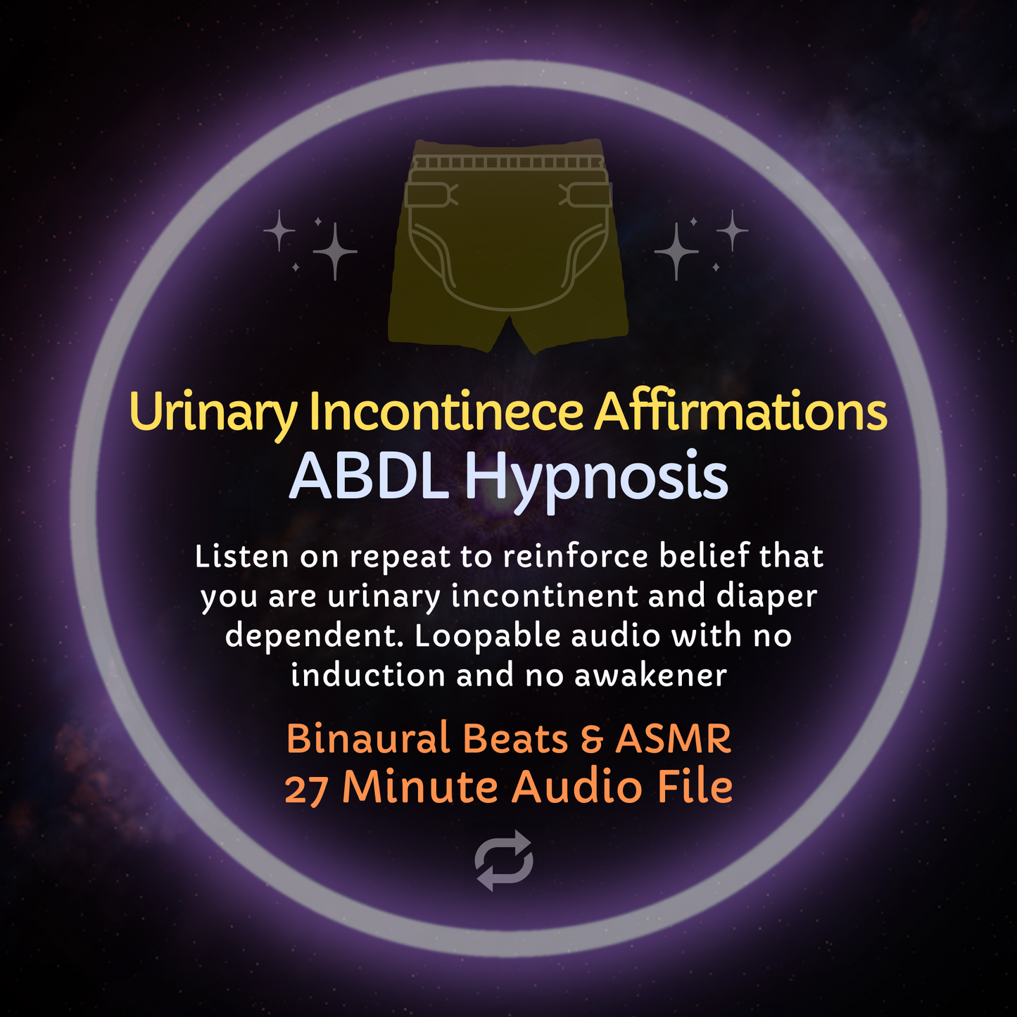 Urinary Incontinence Affirmations Loopable ABDL Hypnosis & ASMR