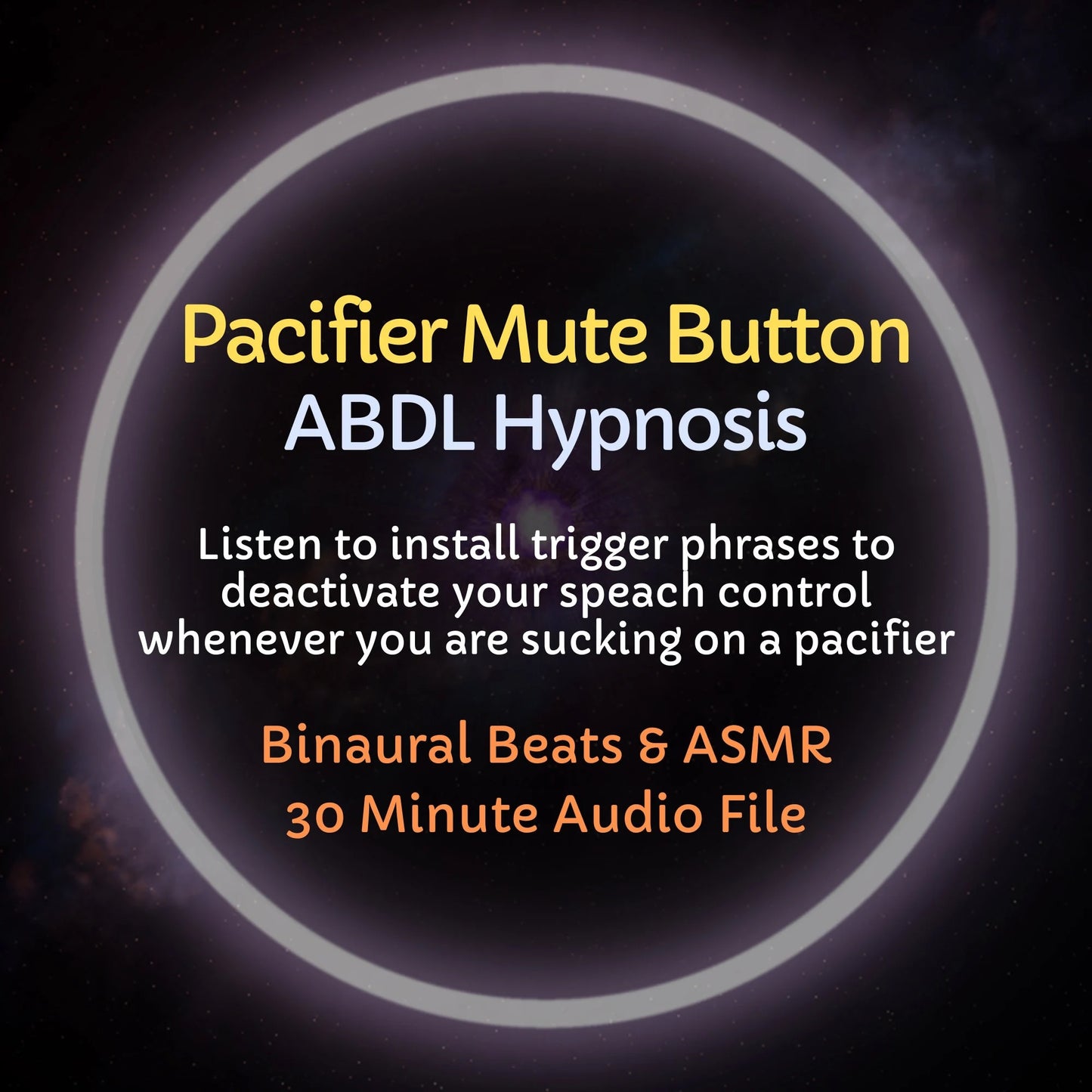 Pacifier Mute Button ABDL Hypnosis & ASMR